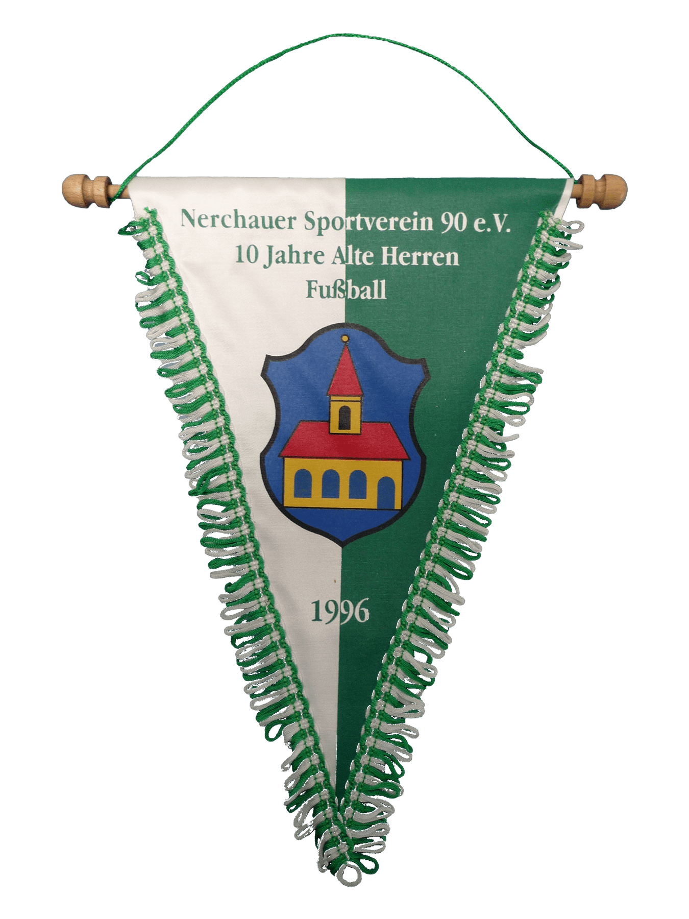 Schmuckwimpel Stoff 3-eckig 20x28 cm mit Kordel