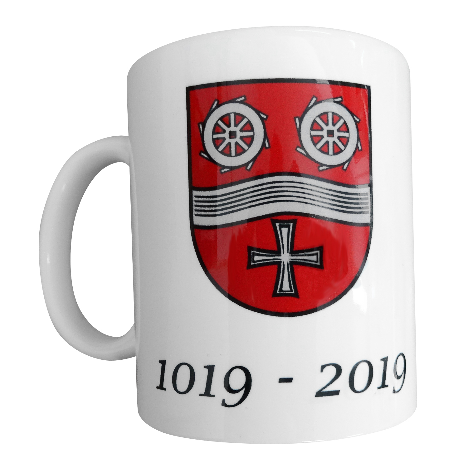 Tasse Jubiläum weiß inkl. mehrfarbigem Druck