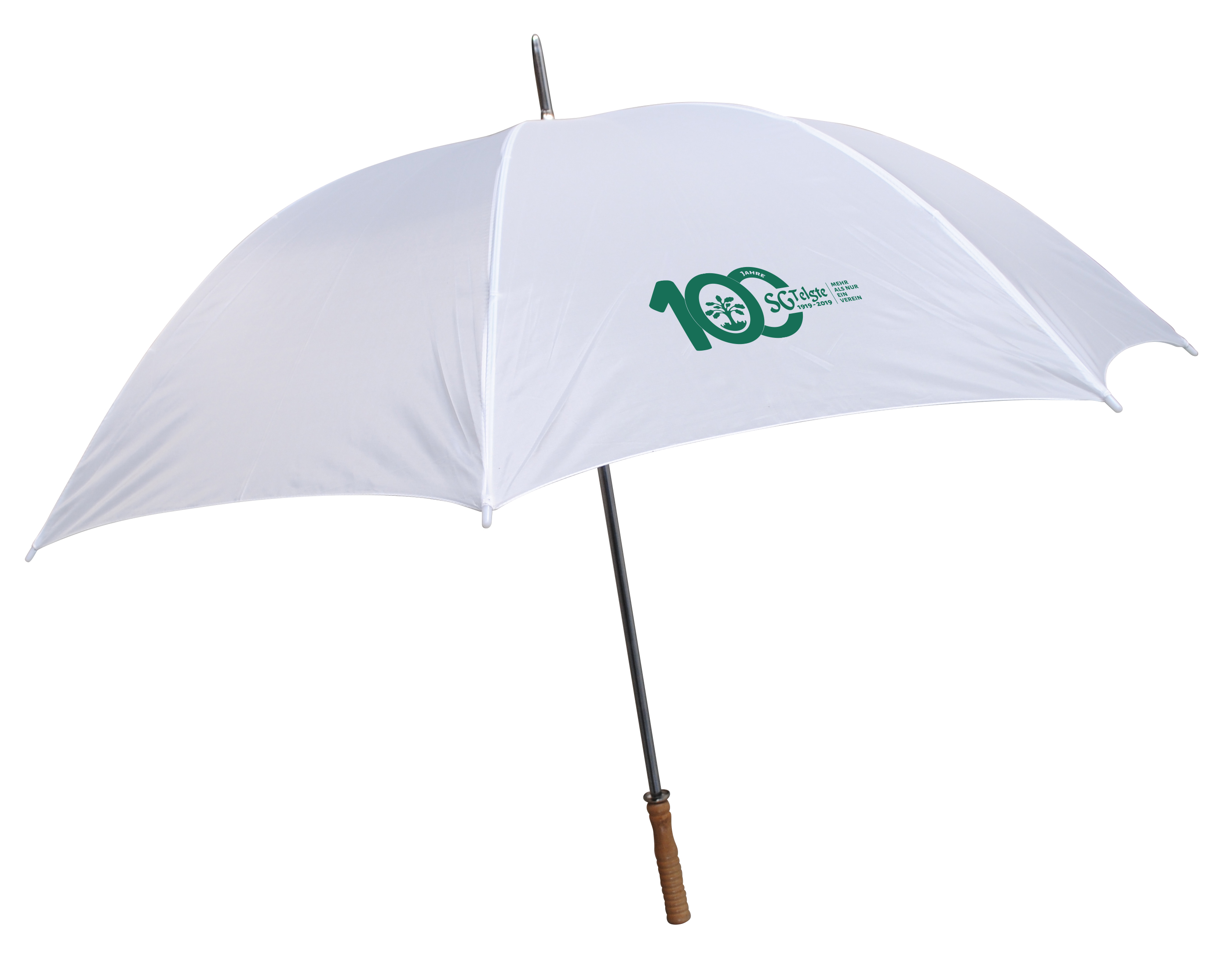 Regenschirm Jubiläum m. geradem Holzgriff