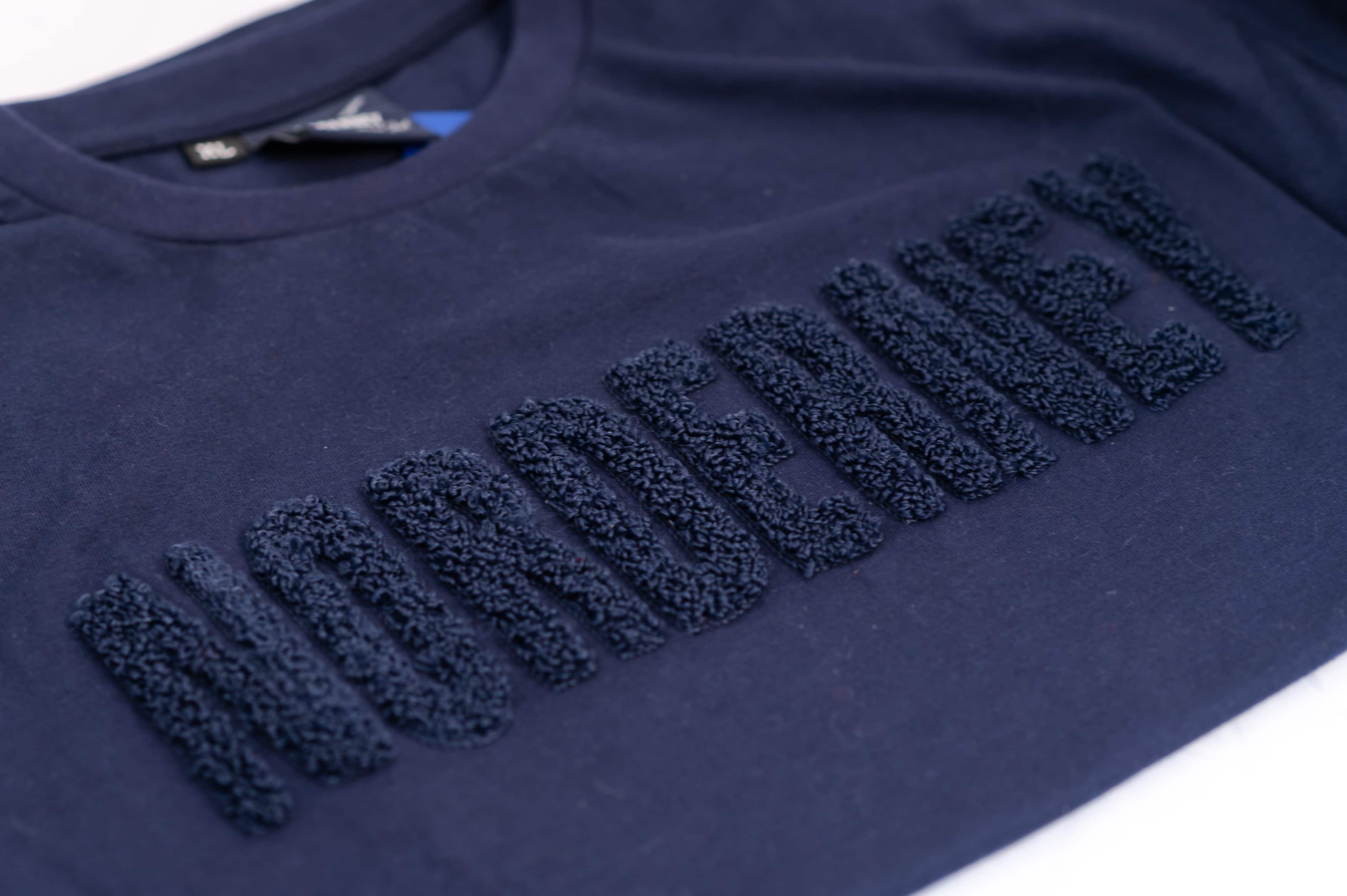 T-Shirt mit Frottee Applikation