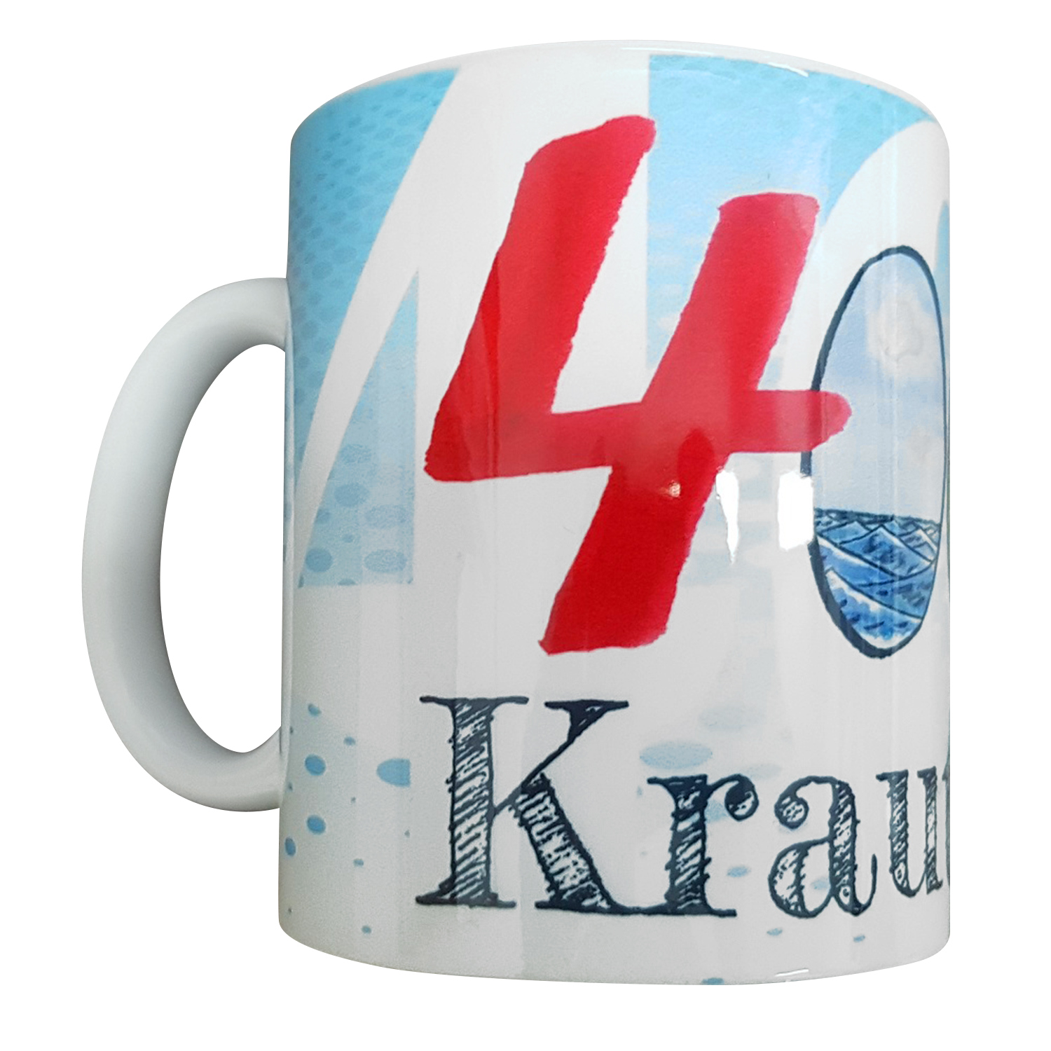 Tasse Jubiläum weiß inkl. mehrfarbigem Druck