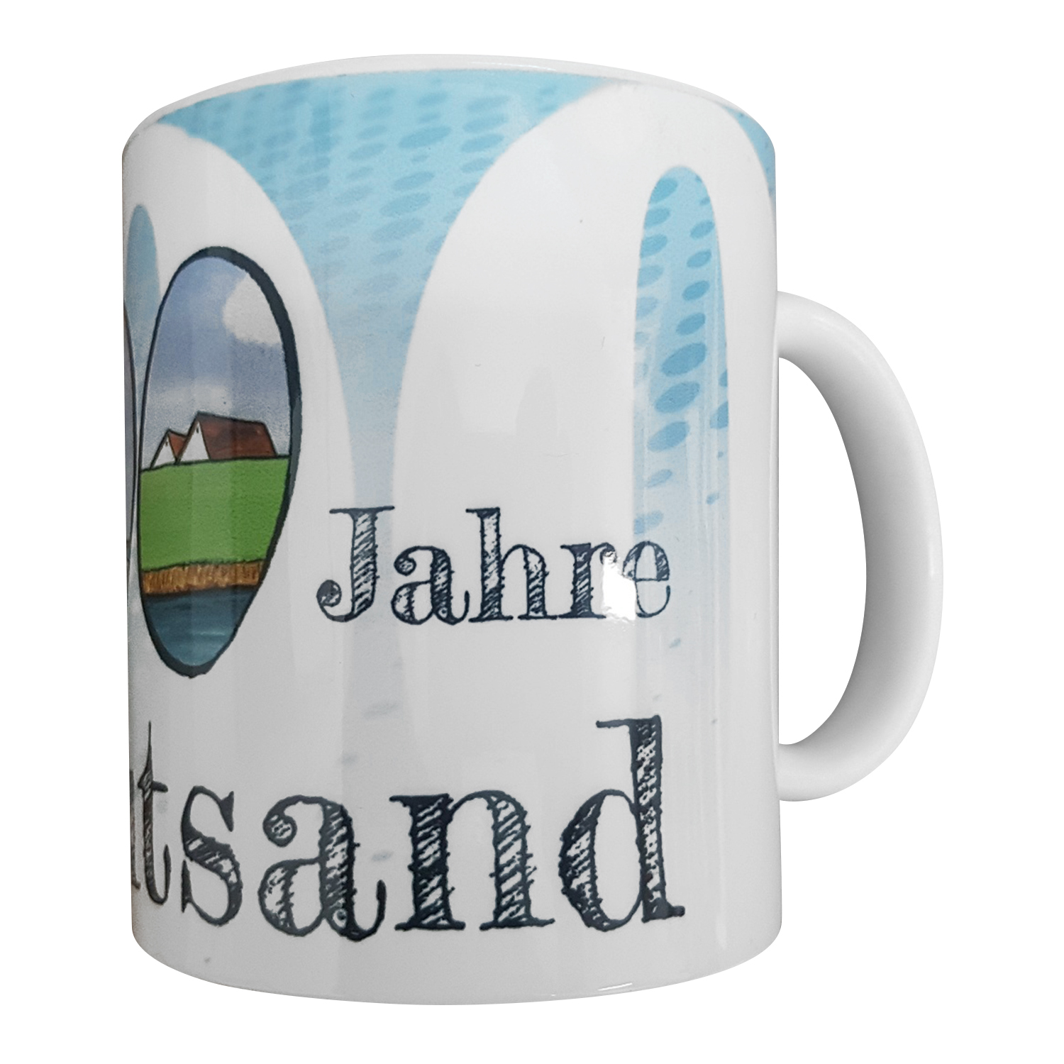 Tasse Jubiläum weiß inkl. mehrfarbigem Druck