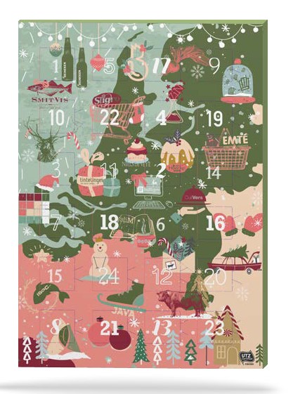 Adventskalendar A4+, 24 Türen