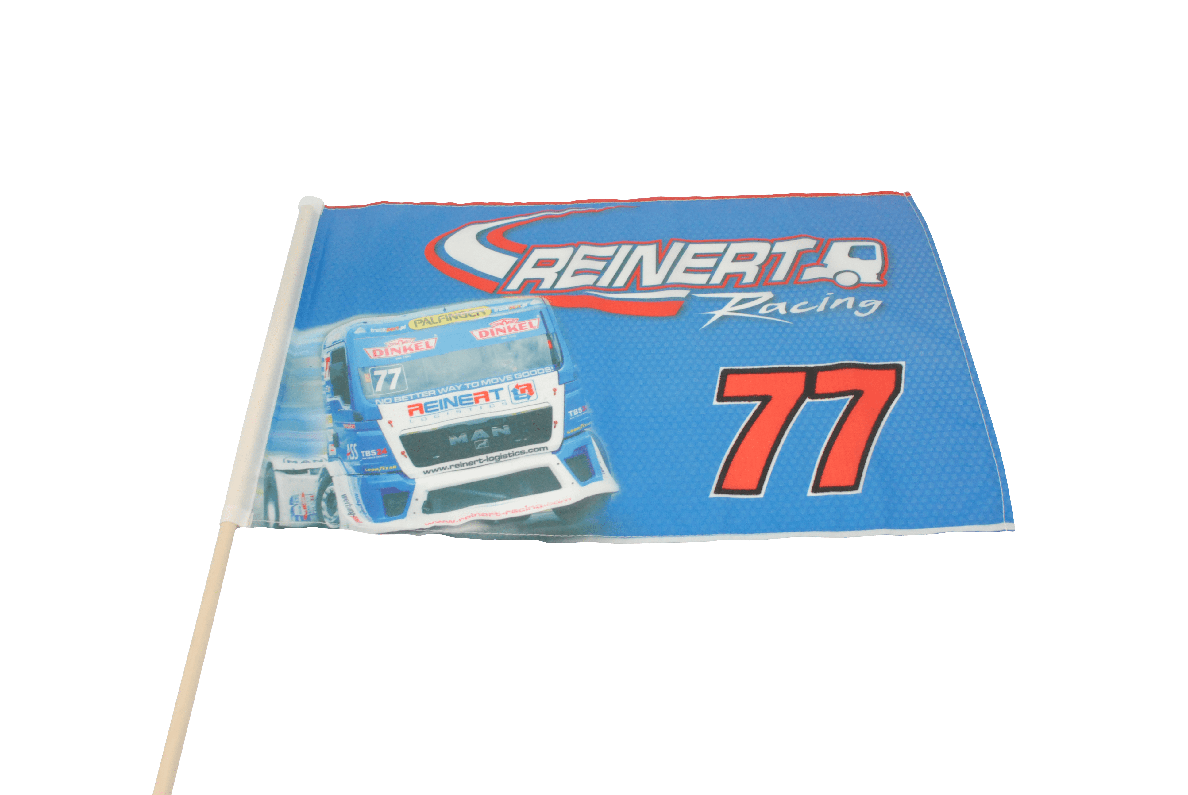 Stockfahne individuell  30x45 cm