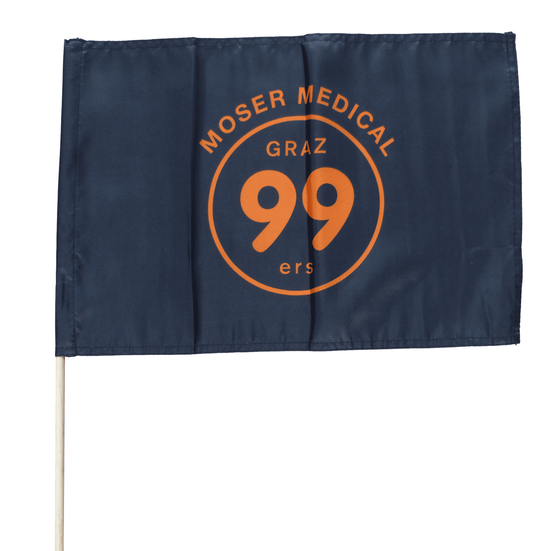 Stockfahne individuell  30x45 cm